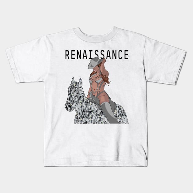 Byonc Renaissance Fan Kids T-Shirt by Veljam